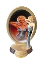 Marilyn Monroe Figurine Plate Bradford Exchange Diamonds Pearls Shimmering Star - £123.87 GBP