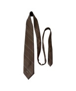 Vintage Allyn St. George Men’s Tie – Brown Striped Necktie 57” Long Y2K - $373.88 MXN