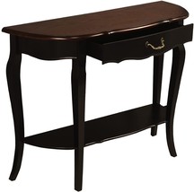 Wood Console Sofa Entry Table with Drawer & Shelf for Living Room Hallway Foyer - £149.50 GBP