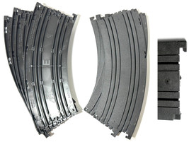 8pc 1977 Aurora Model Motoring AFX 1/8 12&quot; Radius Curve Track #2528 OdD NO RAILS - £27.96 GBP