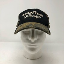 Goodyear Racing Camoflauge Mesh Trucker Snapback Hat Camp Hunting Tires ... - £25.49 GBP