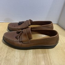 COLE HAAN Mens Size 10.5Brown British Leather Tassle Loafers Shoes Made ... - $571.68 MXN