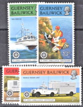 ZAYIX  Great Britain Guernsey 153-156 MNH Medical Ambulance Boat 011022S16M - £1.19 GBP