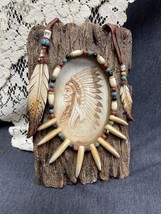 Native American Indian Decor Frame for 4”x6”Picture, Resin, 6.5”w x 10”h - $13.86