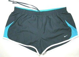 Nike DRI-FIT 5K Women&#39;s GREY/AQUA Running Shorts - £21.17 GBP