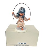 DeGrazia Goebel Hummel Figurine vtg box signed native 7324 Merrily jump rope vtg - £92.42 GBP