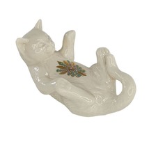 Lenox China Jewels Collection Cat Kitten Playing On Back Figurine - £11.98 GBP