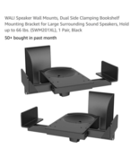 Speaker Wall Mounts, Dual Side Clamping Bookshelf Mounting Bracket SWM20... - $24.63