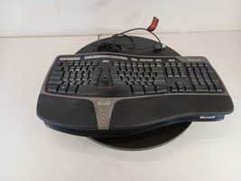Microsoft Natural Ergonomic Keyboard 4000 with Riser Stand V1.0 USB KU-0462 - $93.83
