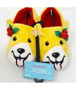 Christmas Shoppe Dog Puppy Slippers Grip Sole Size S/M Youth Kids NEW - £10.09 GBP