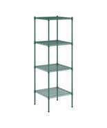 Regency 24&quot; Wide NSF Green Epoxy 4-Shelf Kit with 74&quot; Posts - $3,729.10 MXN
