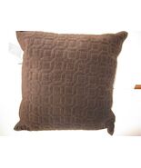 Charisma PASCAL Velvet Chocolate Brown Geometric deco pillow ORLANDO NWT - $44.74 CAD