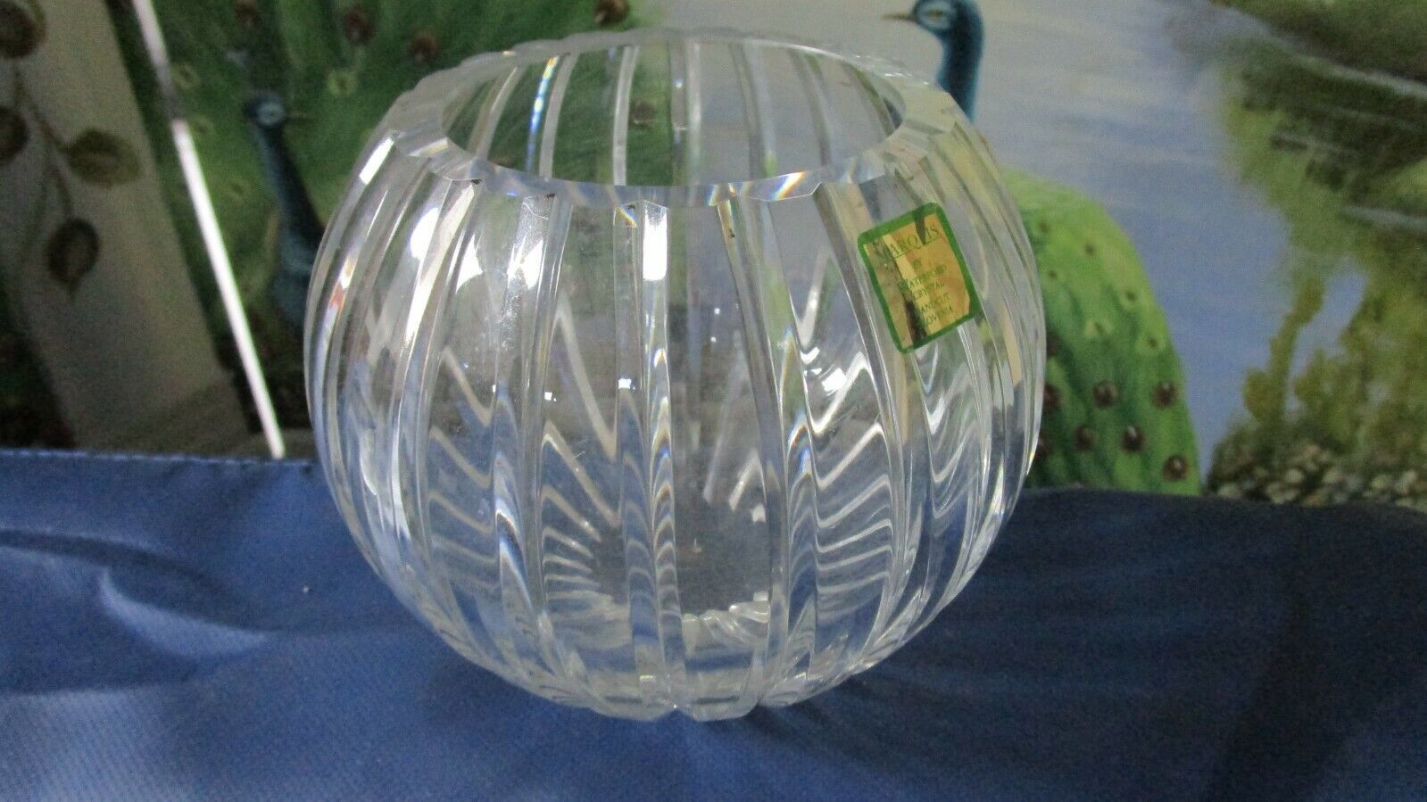 Primary image for GLOBE ROSE BOWL PHOENIX WATERFORD MARQUIS CRYSTAL 5 X 5"