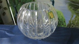 GLOBE ROSE BOWL PHOENIX WATERFORD MARQUIS CRYSTAL 5 X 5&quot; - £97.34 GBP