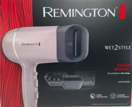 Remington Pro - Wet2style - Hair Dryer With Ionic &amp; Ceramic Drying - £39.87 GBP