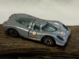 1969 Vtg Mattel Hot Wheels Redline Silver Porsche 917 Car Diecast Vehicle Toy - £55.27 GBP