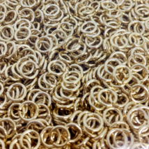 5 grams bag of 18k Gold Filled Jump Ring Size 3mm, 4mm, 5mm, Parts Components Je - £3.91 GBP