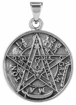 Jewelry Trends Large Seal of Solomon Star Pentacle Sterling Silver Pendant - £43.17 GBP