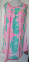 Betsy TW by Amanda Paige Sleevless Night gown Pink and Green Tie dye Size Large - £11.02 GBP