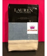$135 Lauren Ralph Lauren Joanna Linen Frame European Pillow Sham Blue/Aq... - £34.92 GBP