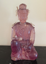 Mid Century Dorothy Thorpe Resin Acrylic Lucite Guan Yin Buddha Sculpture - £467.09 GBP