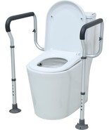 Toilet Handle Height-Adjustable Leg Toilet Safety Frame Medical Grade Al... - $55.97