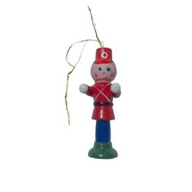 Vintage 1970’s Marching Band Drum Major Christmas Tree Ornament Taiwan 3.5”x1” - £10.41 GBP
