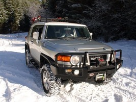 White Angel Eye Fog Lamps Driving Light Set Kit for Toyota FJ Cruiser ARB Bumper - £91.26 GBP