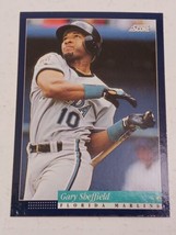 Gary Sheffield Florida Marlins 1994 Score Card #100 - $0.98