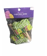 Easter Bunny Cupcake Topper Happy Easter Bunnies Dessert Cupcake Picks 24ct - $14.73