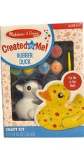 Melissa &amp; Doug Created By Me Rubber Duck Craft Kit Ages 4+ Paintable Bat... - $4.80