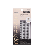I ENVY BY KISS PRESS &amp; GO NO GLUE NEEDED MINK LASHES - #MIN01 VOLUME - $185.90 MXN