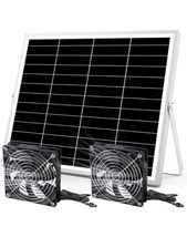  Outside/Inside Solar Powered Fan, Solar Exhaust Intake Fan Kit, Waterpr... - £74.71 GBP