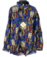 Vintage 90’s Western Jordin Button Up Shirt Size XL Hong Kong Made NWT - €32,99 EUR