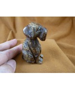 (Y-DOG-AI-700) brown red jasper FOX WIRE AIREDALE Terrier dog GEMSTONE f... - €19,93 EUR