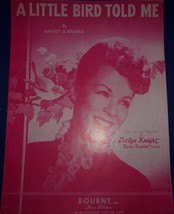 Vintage Sheet Music: A Little Bird Told Me, Evelyn Knight 1948 - $2.99