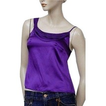 NWT Womens Size Small Nordstrom Sally Tseng Silk Strap Neck Tank Top Purple - £46.30 GBP