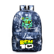 Wm ben 10 backpack daypack schoolbag bookbag lightning green robot thumb200