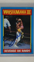 Randy Savage (d. 2011) Signed Autographed 1987 Topps WWF Wrestling Card - £78.68 GBP