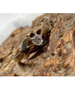 Vtg 10K Yellow Gold Diamond Ring Size 6.5 Fine Jewelry 1.62g - £172.05 GBP