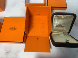 Rare Hermes  jewellery boxes case for ring empty box - 4OCT-A - £15.18 GBP+