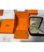Rare Hermes  jewellery boxes case for ring empty box - 4OCT-A - £14.87 GBP+