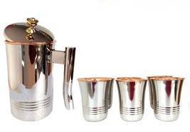 Jug Copper,Decanter Drinkware Set of 6, Water Glasses Pitcher Capacity 1... - $1,683.95 MXN
