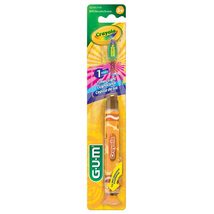 GUM Crayola Timer Light Toothbrush for Kids, Soft Bristles, Suction Cup ... - $8.81