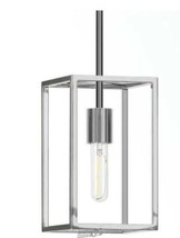 Cuadro 10 in. Square Framed Pendant in Nickel - $885.67 MXN