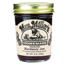Mrs. Miller&#39;s Homemade No Sugar Seedless Blackberry Jam, 3-Pack 8 oz. Jars - £23.70 GBP