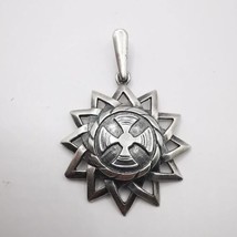 Vintage Rare Pendant &quot;Star &quot; 925 Sterling Silver Jewelry, Handmade 6g - $45.00