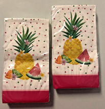 Hand Towels Paper Napkins Pineapple Watermelon Guest Beach Summer 20 pk ... - $15.74