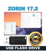 Zorin OS 17.2 Core LINUX • LATEST 64bit Live OS 64GB USB Flash Drive - $16.88