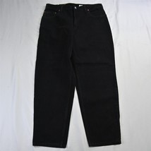 Vtg 90s Levi&#39;s 36 x 30 560 Loose Fit Tapered Black USA Made Denim Jeans - £39.04 GBP